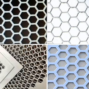 Hex Hole Perforated Sheets, Perforated Sheet Hex Hole